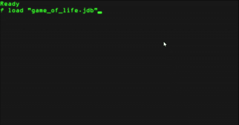 Demo of Conway's Game of Life in jdBasic